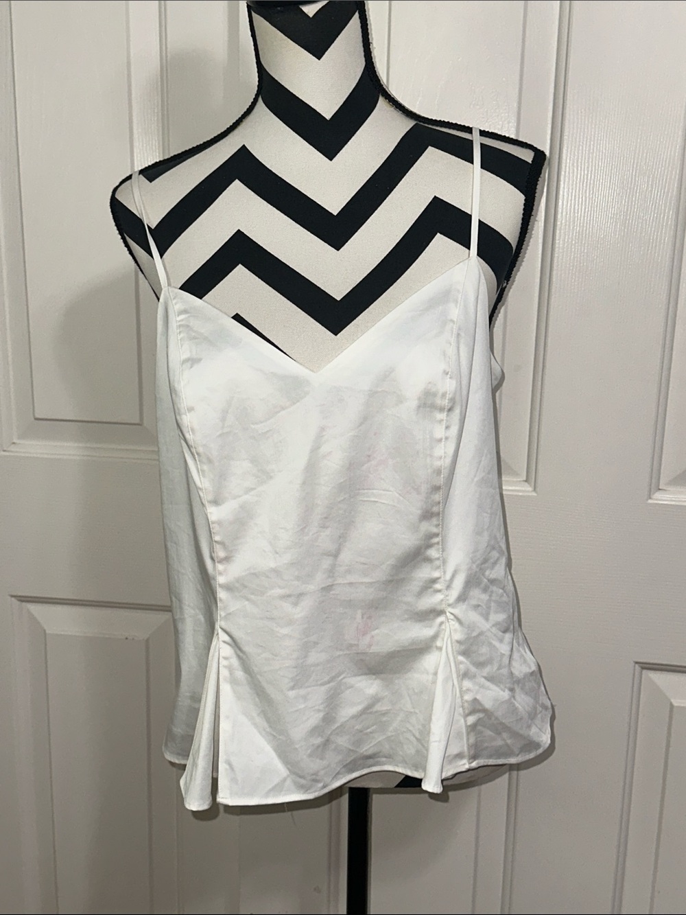 Elizabeth and James White V-Neck Cami Tank